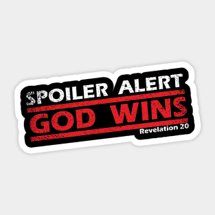 God Wins Sticker